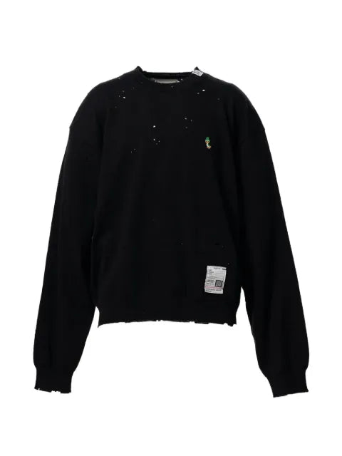 Maison MIHARA YASUHIRO distressed knit sweater