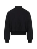 Jil Sander ribbed-trim zip-up bomber jacket