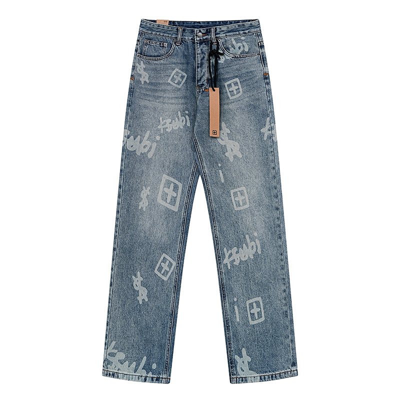 Ksubi Royalty Heroism Printed Straight-Leg Jeans