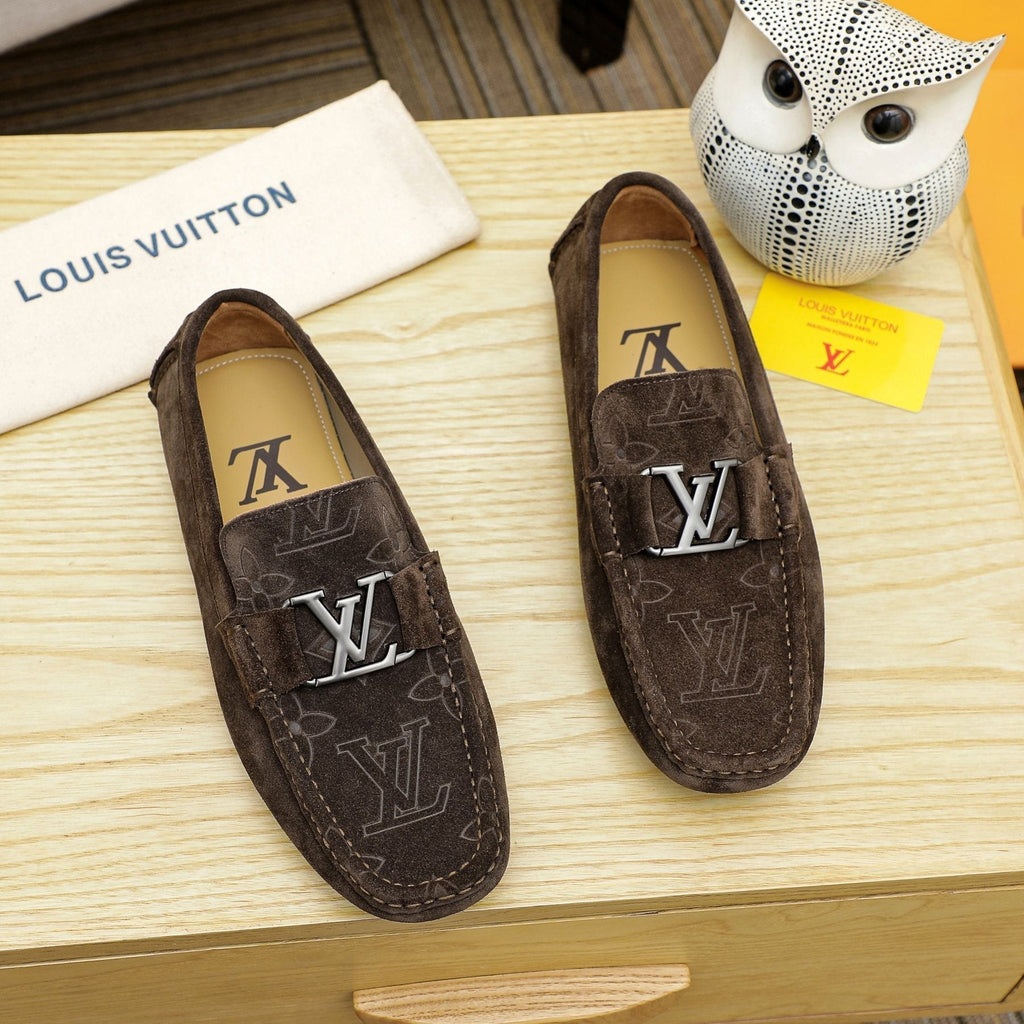 Louis Vuitton Embossed Driving Loafers